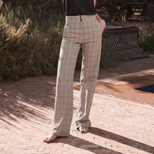 Sezane Marty Trousers Plaid